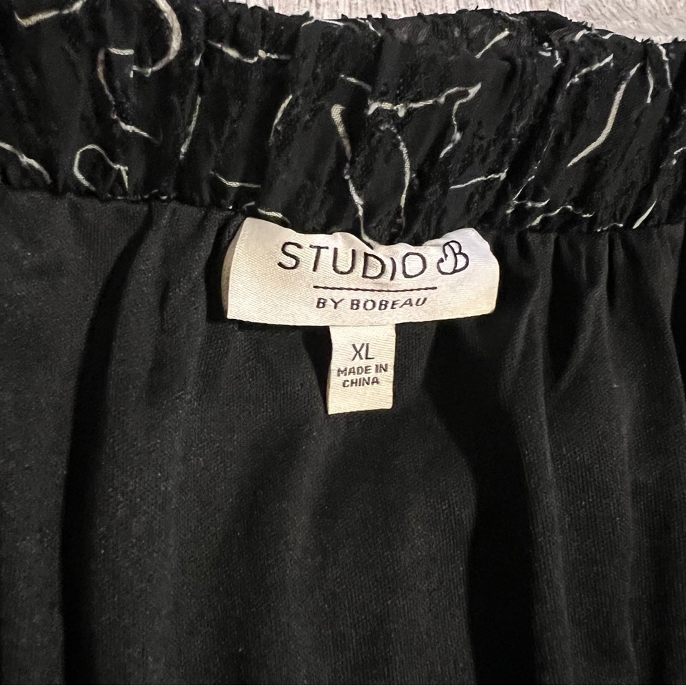 Bobeau Studio B Black A-Line Midi Skirt - Women’s Size XL - Picture 2 of 5